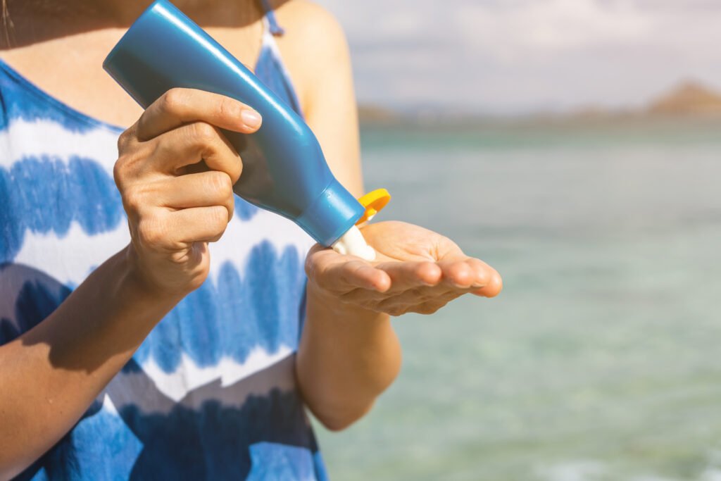 sunscreen application
