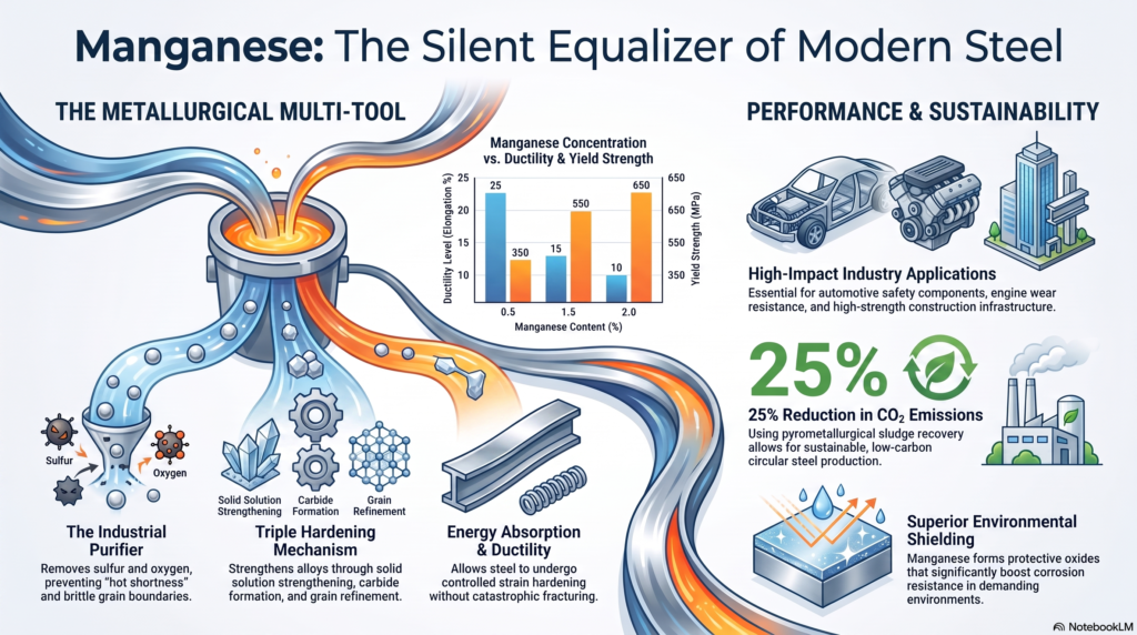 manganese in steelmaking process
