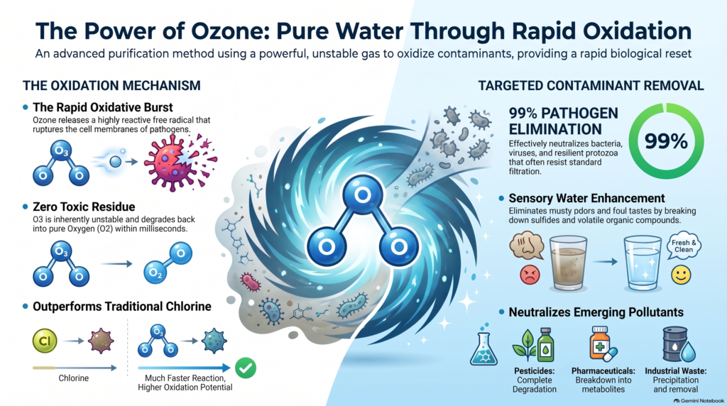 ozone treatment in water purification