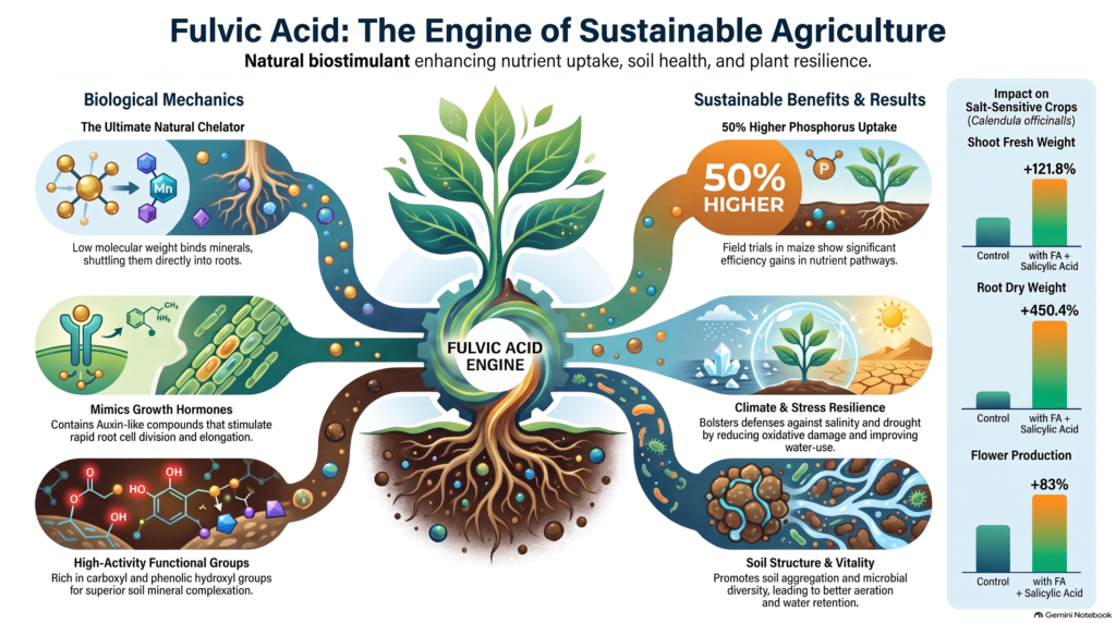 fulvic acid agricultural benefits active compound